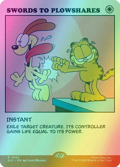 Swords to Plowshares [2663] [Garfield: As Intended] [Secret Lair Drop] [Foil]