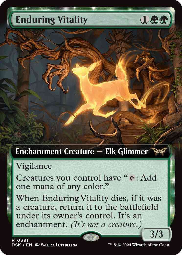 Enduring Vitality [381] [Extended Art] [Duskmourn: House of Horror] [Non-Foil]