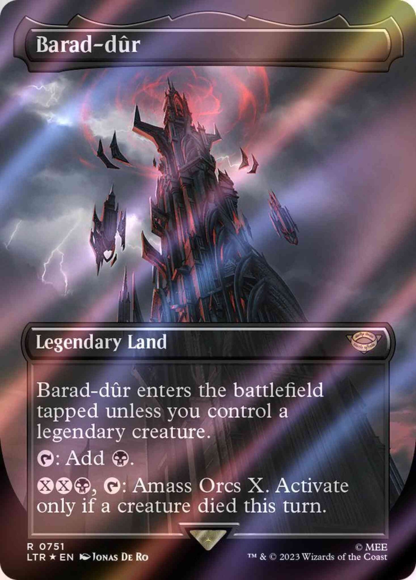 Barad-dûr [751] [Borderless] [The Lord of the Rings: Tales of Middle-earth] [Surge Foil]
