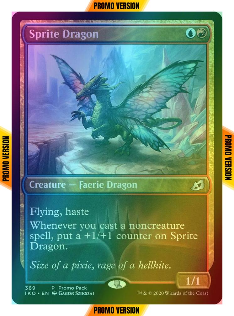 Sprite Dragon [369] [Dark Frame Promo Pack] [Ikoria: Lair of Behemoths] [Foil]