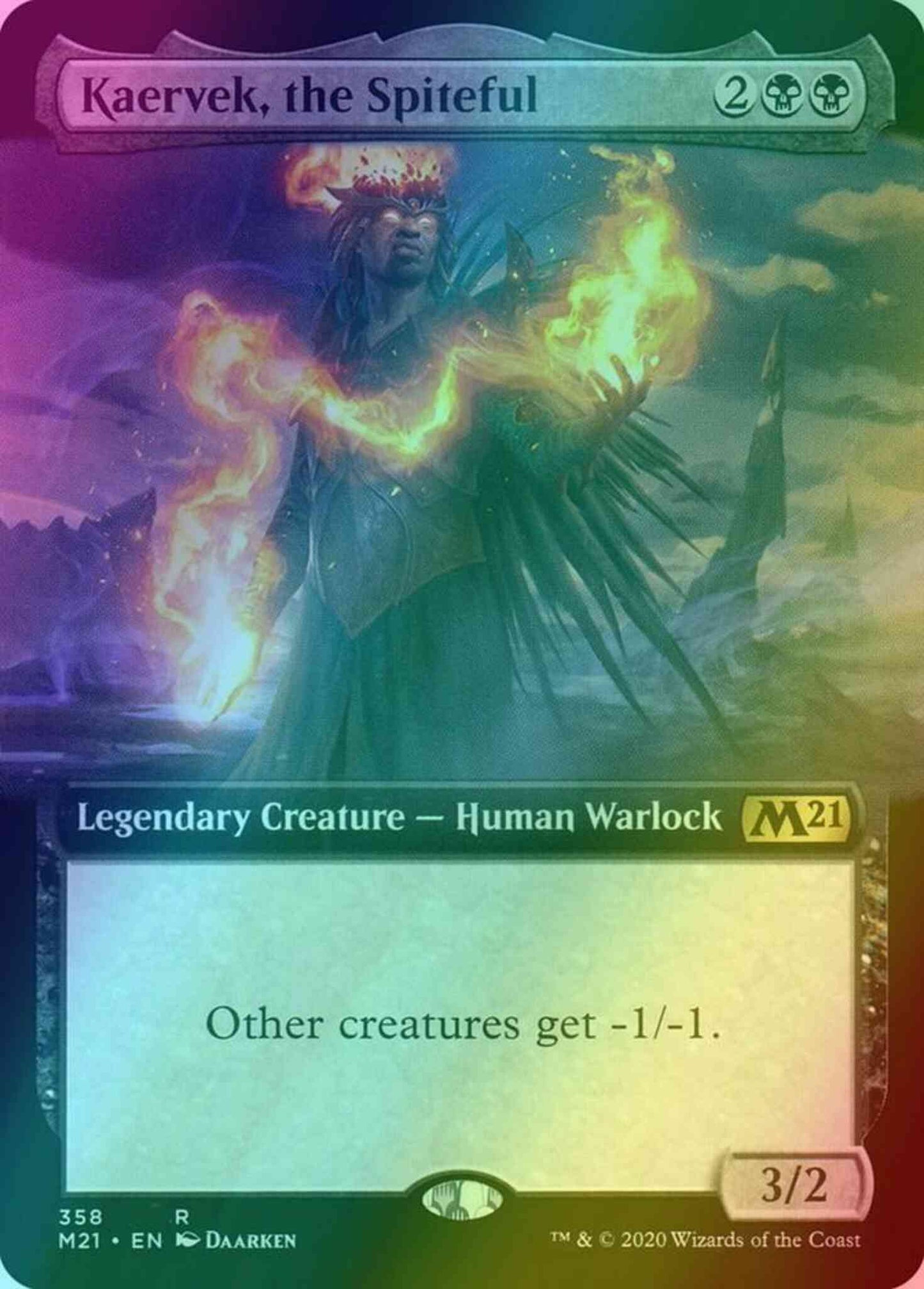 Kaervek, the Spiteful [358] [Extended Art] [Core Set 2021] [Foil]