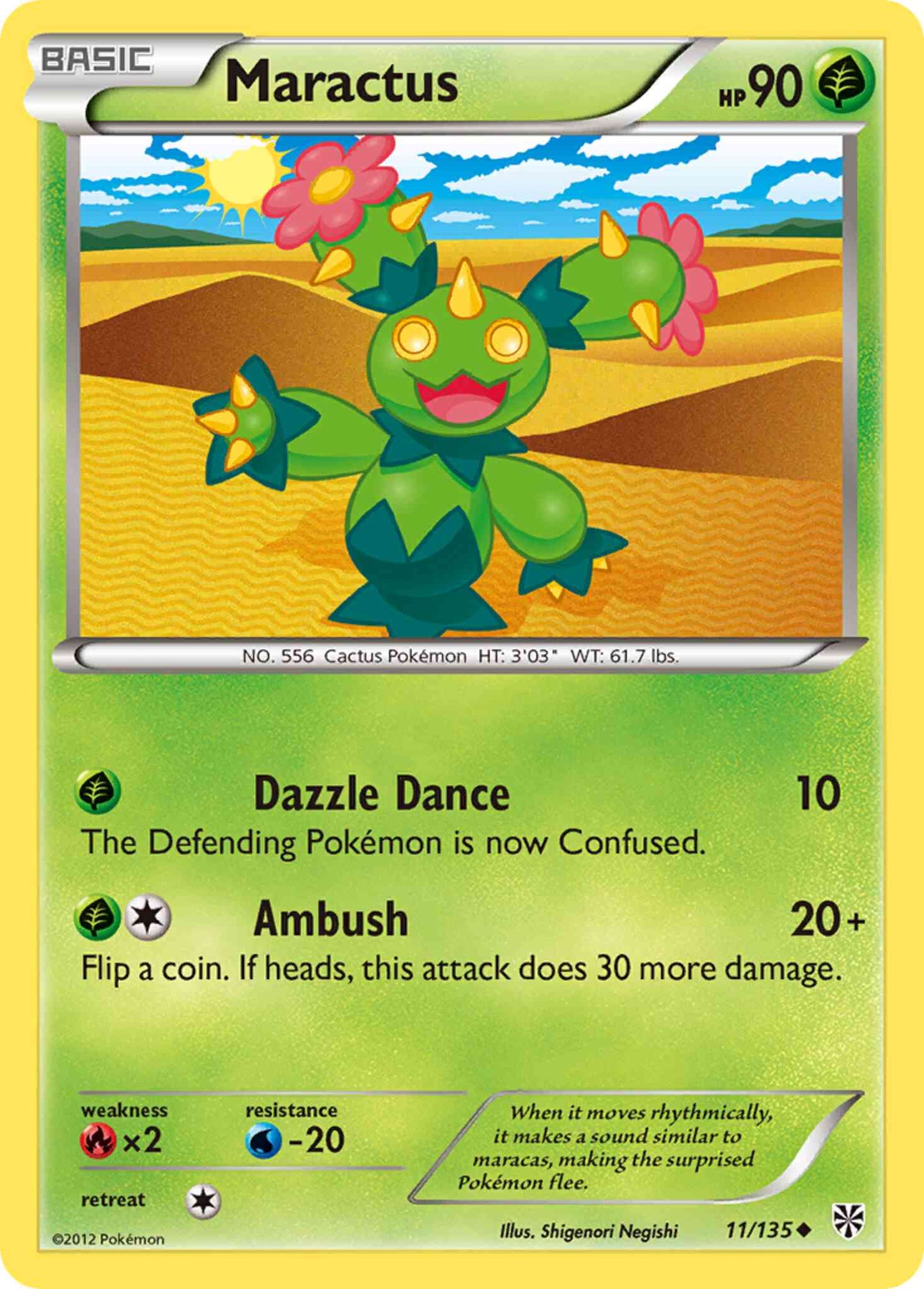 Maractus - 11/135 - Uncommon [bw8-11] [Reverse Holo]