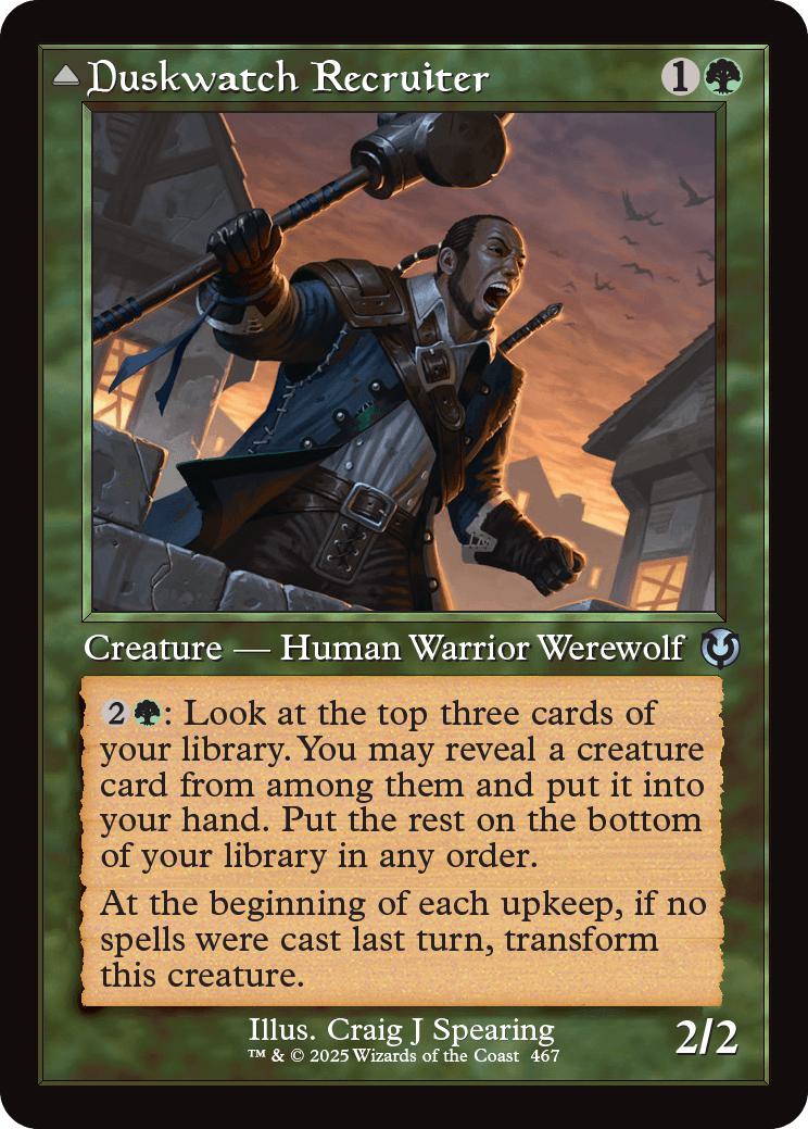 Duskwatch Recruiter // Krallenhorde Howler [467] [Retro Frame] [Innistrad Remastered] [Non-Foil]