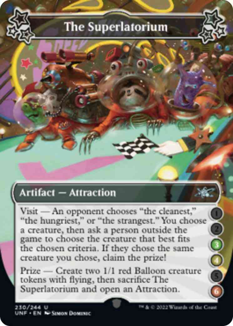 The Superlatorium (3/4/6) [230d] [Borderless] [Unfinity] [Non-Foil]