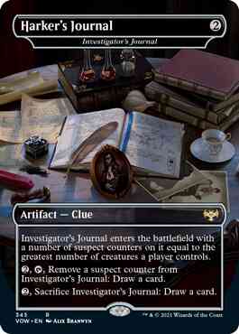 Harker's Journal - Investigator's Journal [345] [Dracula Series] [Innistrad: Crimson Vow] [Non-Foil]