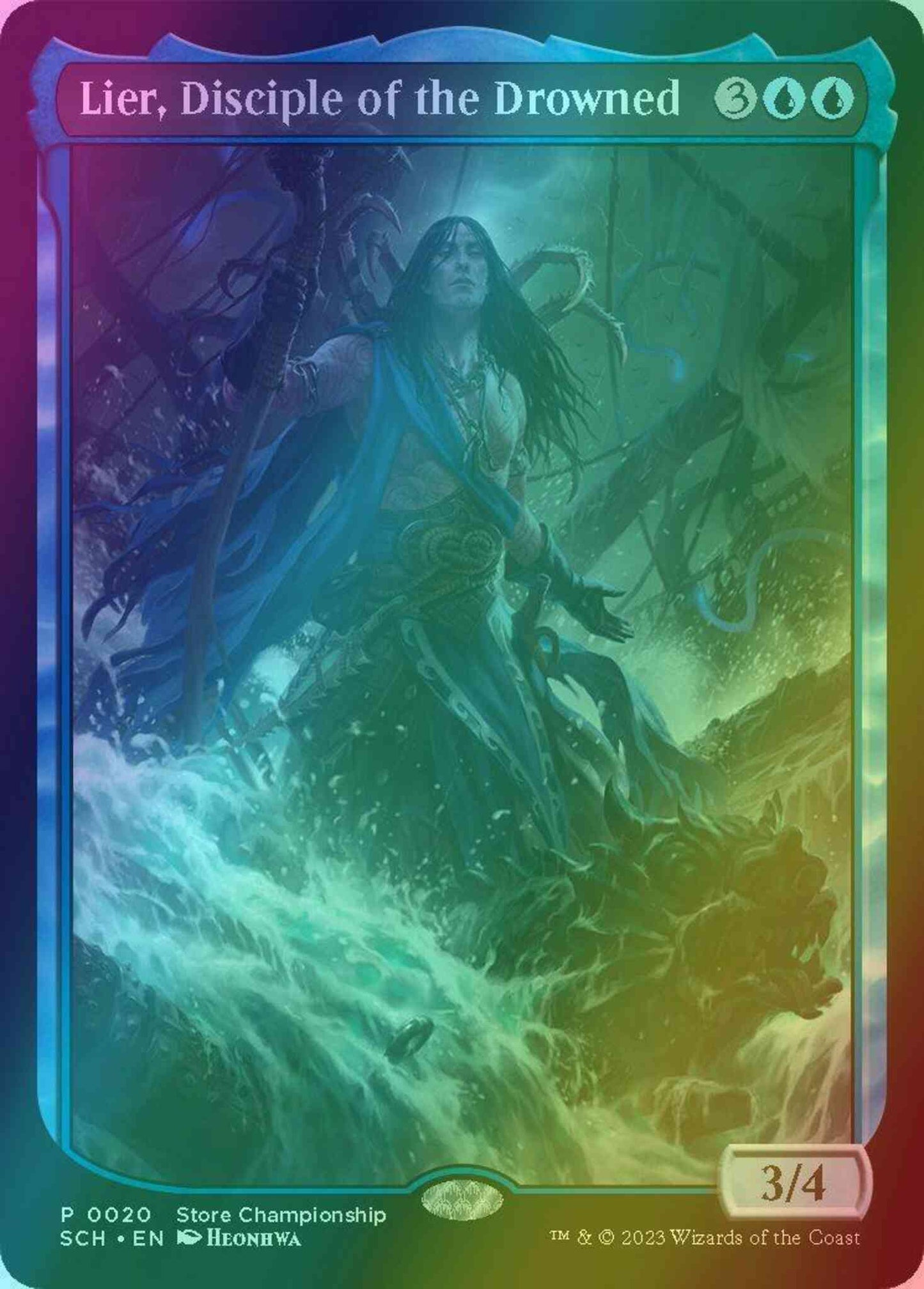 Lier, Disciple of the Drowned [20] [Textless] [Store Championships] [Foil]