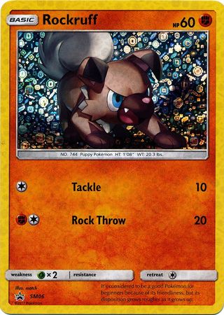 Rockruff - SM06 - Promo [General Mills Sequin Holo] [SMP-SM06] [Holo]