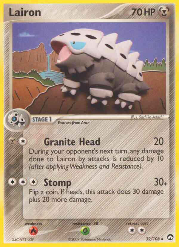 Lairon - 32/108 - Uncommon [ex16-32] [Reverse Holo]