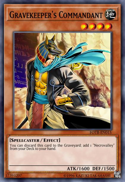 Gravekeeper's Commandant - FOTB-EN015 - Ultimate Rare - 1st Edition