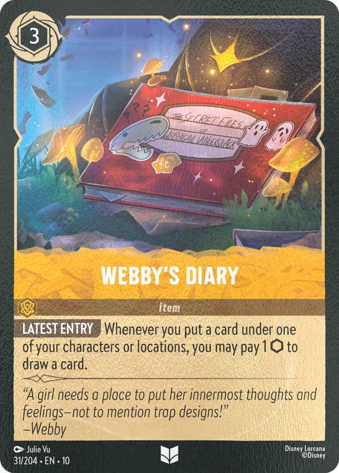 Webby's Diary - 31/204 [Whispers in the Well] [Cold Foil]