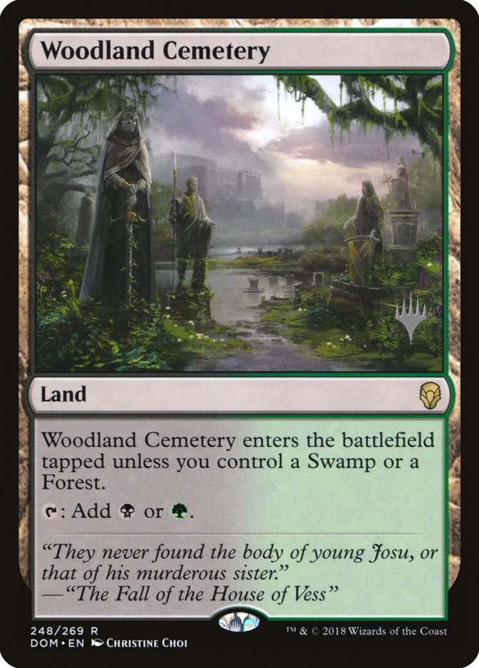 Woodland Cemetery [248p] [Promo Pack] [Dominaria Promos] [Non-Foil]