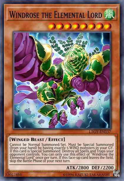 Windrose the Elemental Lord - LTGY-EN037 - Secret Rare - 1st Edition