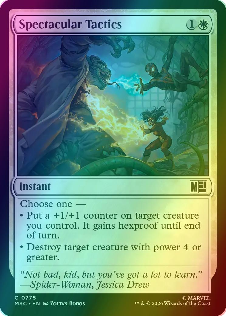 Spectacular Tactics [775] [Jumpstart] [Marvel Super Heroes: Commander] [Foil]