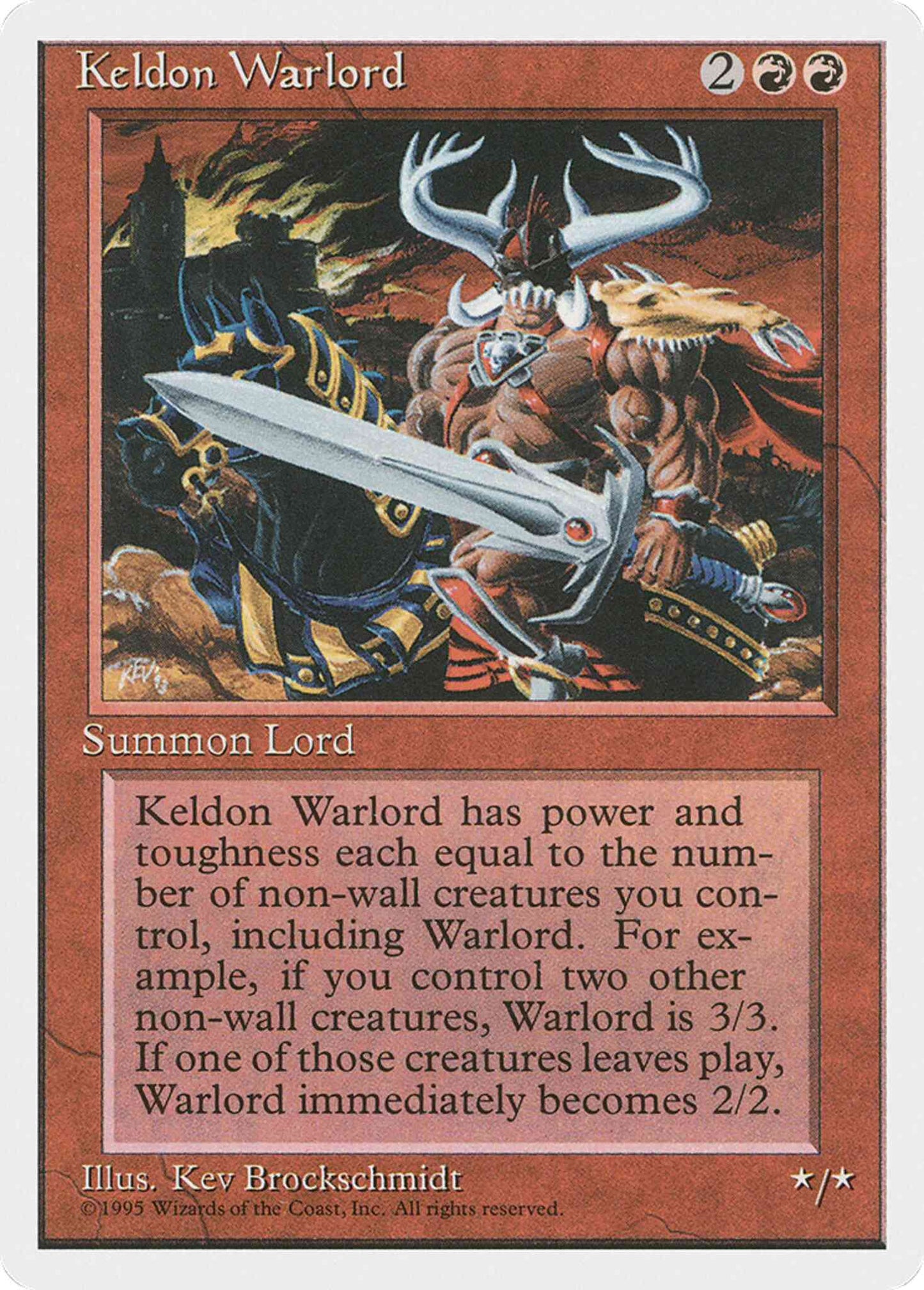 Keldon Warlord [207] [Fourth Edition] [Non-Foil]
