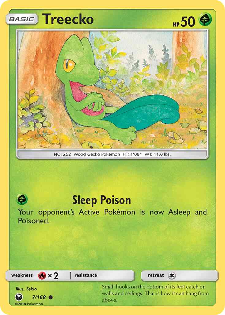 Treecko - 7/168 - Common [sm7-7] [Reverse Holo]