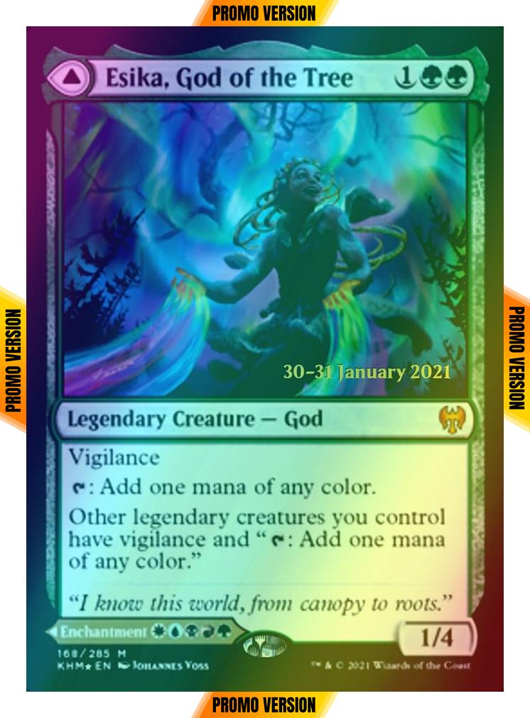 Esika, God of the Tree // The Prismatic Bridge [Prerelease] [168s] [Kaldheim Promos] [Foil]