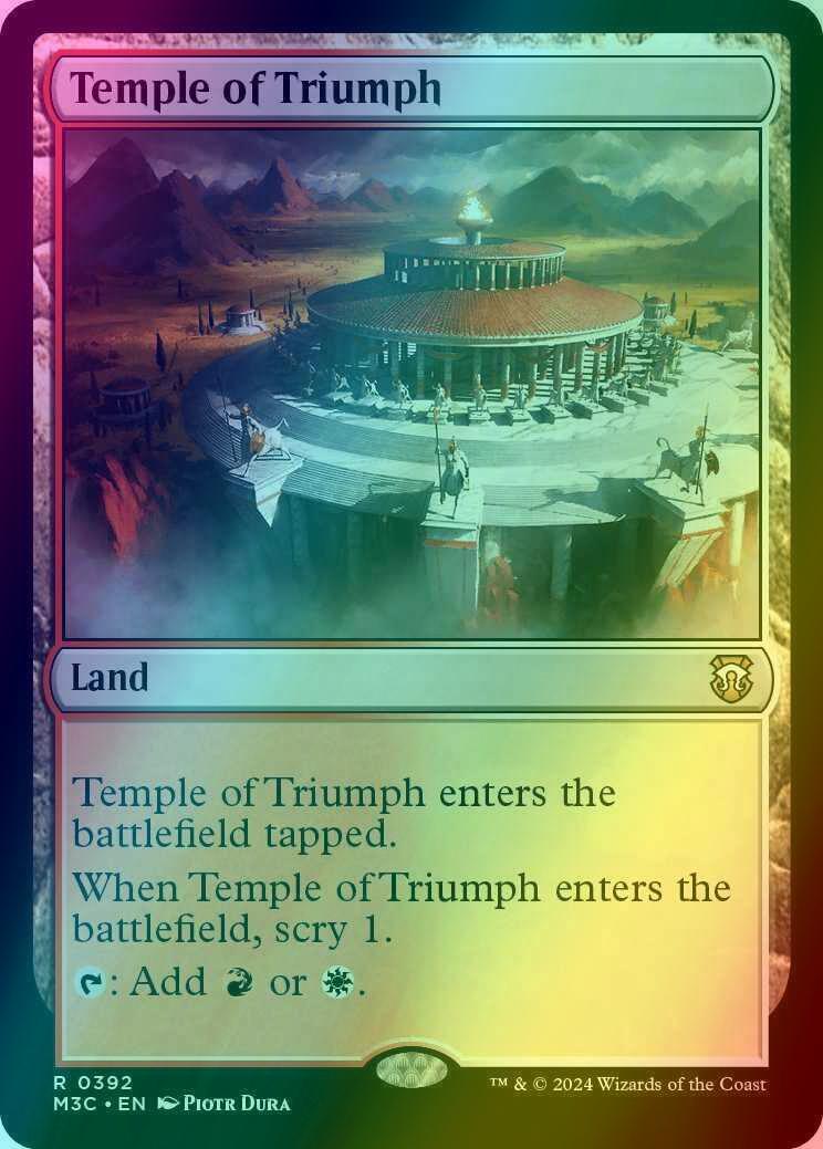 Temple of Triumph [392] [Modern Horizons 3: Commander] [Ripple Foil]