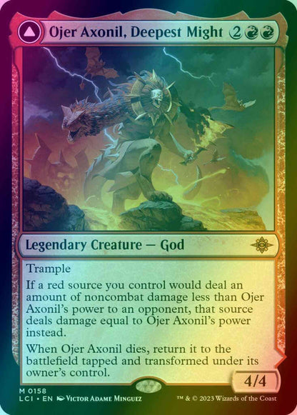 Ojer Axonil, Deepest Might // Temple of Power [158] [The Lost Caverns of Ixalan] [Foil]