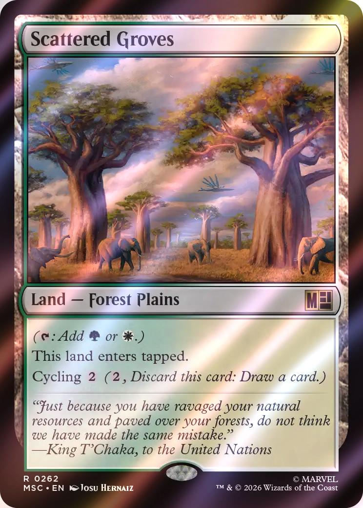 Scattered Groves [262] [Marvel Super Heroes: Commander] [Surge Foil]