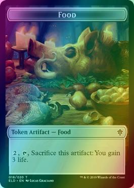 Faerie Token (05) // Food Token (18) [Throne of Eldraine Tokens] [Foil]