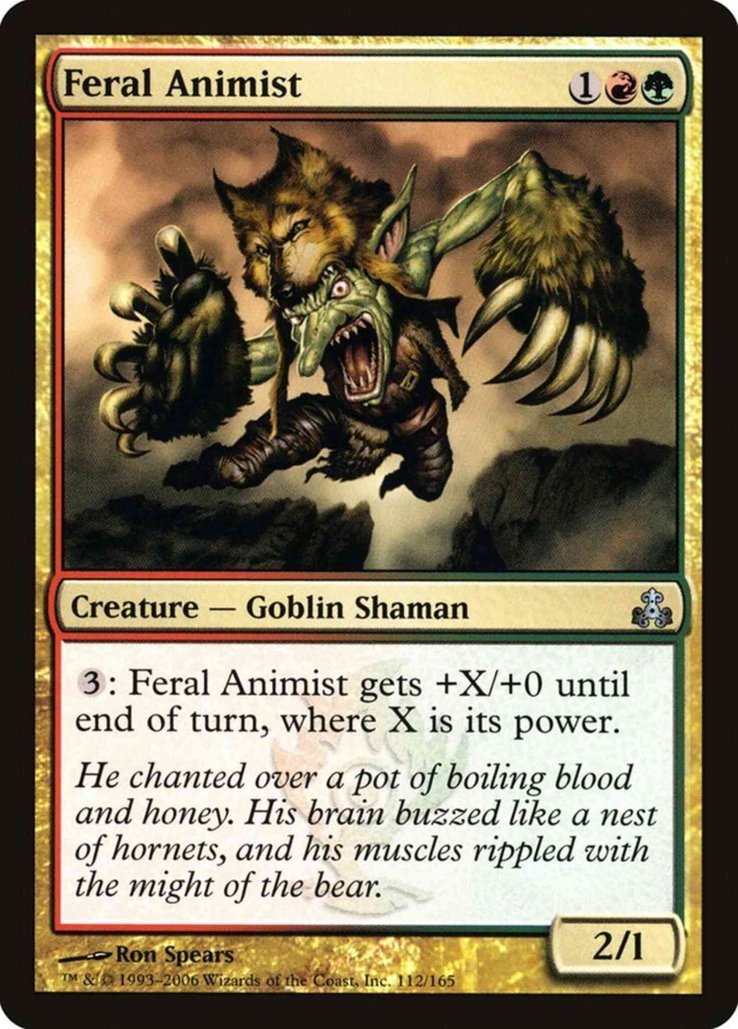 Feral Animist [112] [Guildpact] [Non-Foil]
