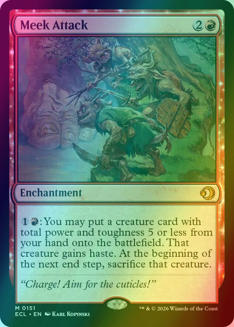 Meek Attack [151] [Lorwyn Eclipsed] [Foil]