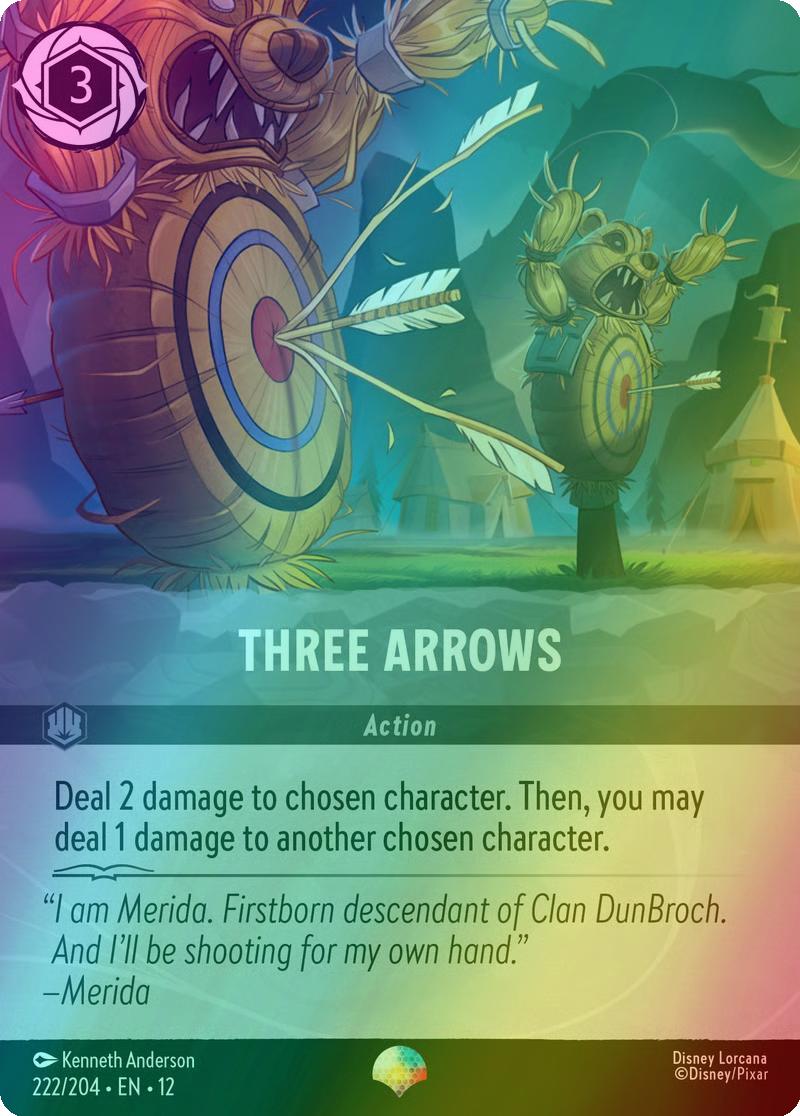 Three Arrows (Epic) - 222/204 [Wilds Unknown] [Holofoil]
