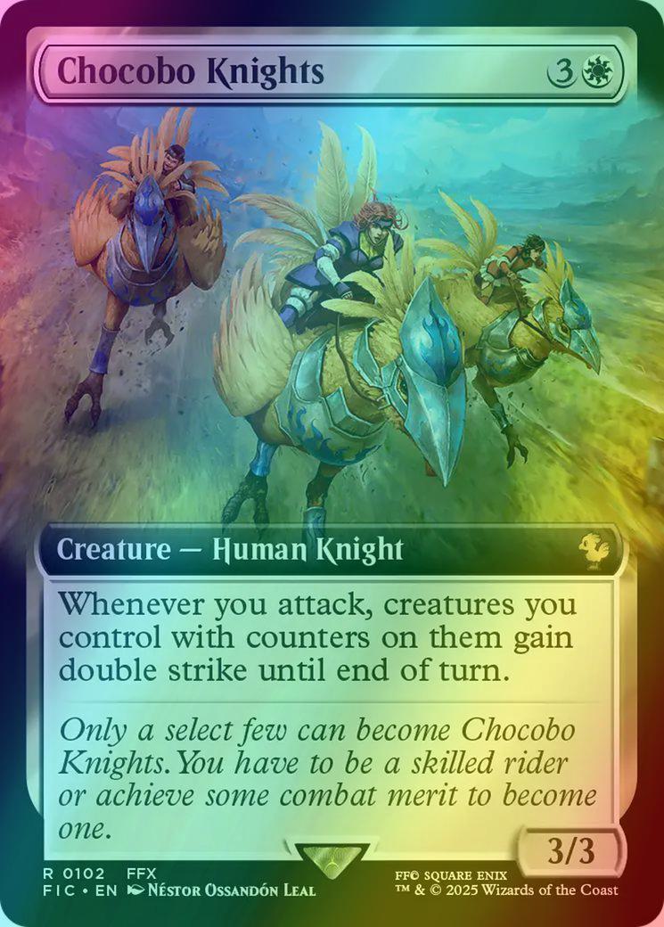 Chocobo Knights [102] [Extended Art] [FINAL FANTASY: Commander] [Foil]