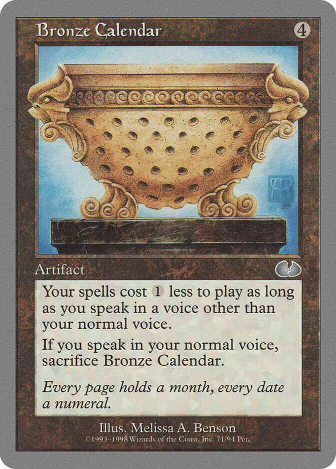 Bronze Calendar [71] [Unglued] [Non-Foil]