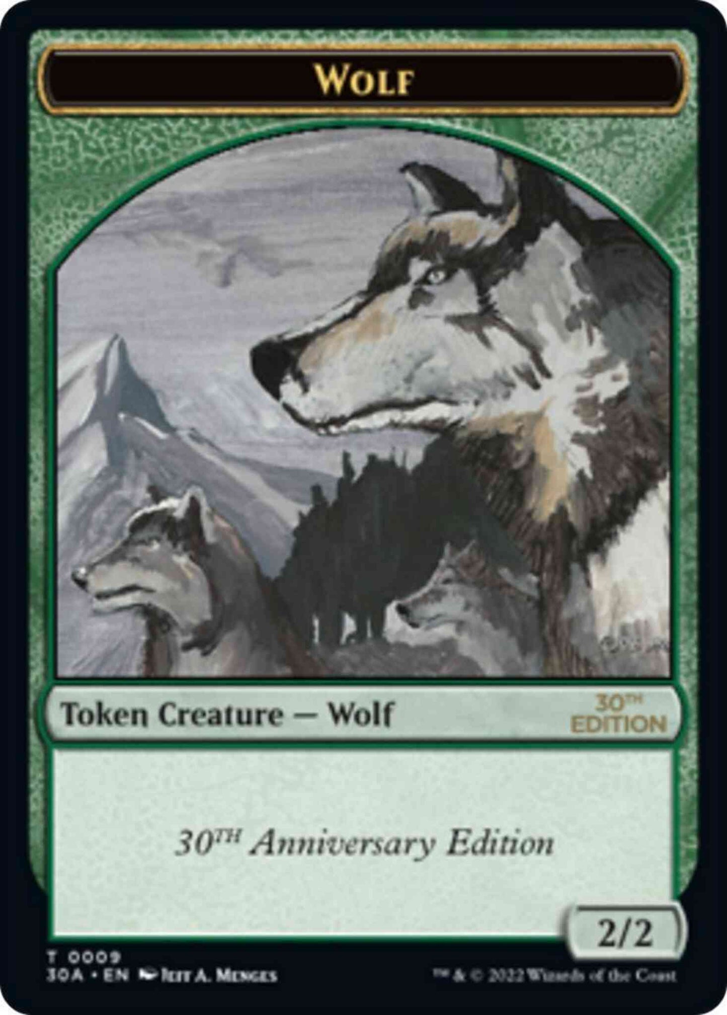 Wolf Token [09] [30th Anniversary Edition: Tokens] [Non-Foil]