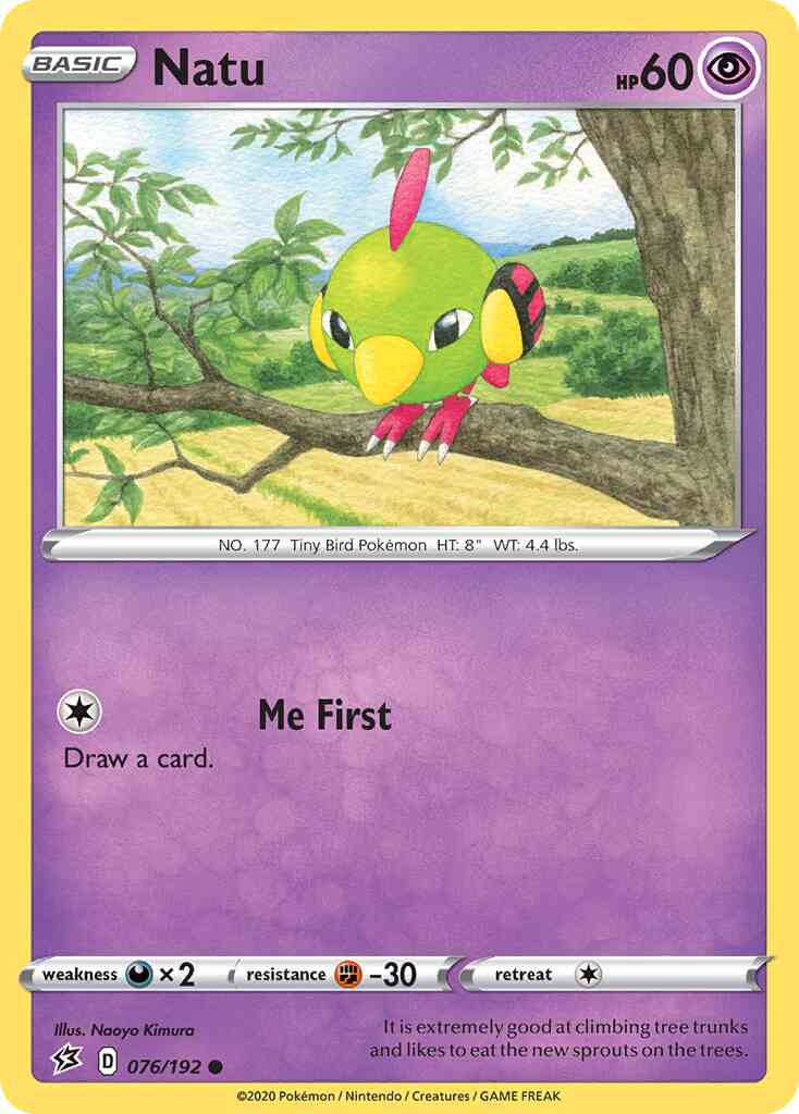 Natu - 076/192 - Common [swsh2-076] [Reverse Holo]