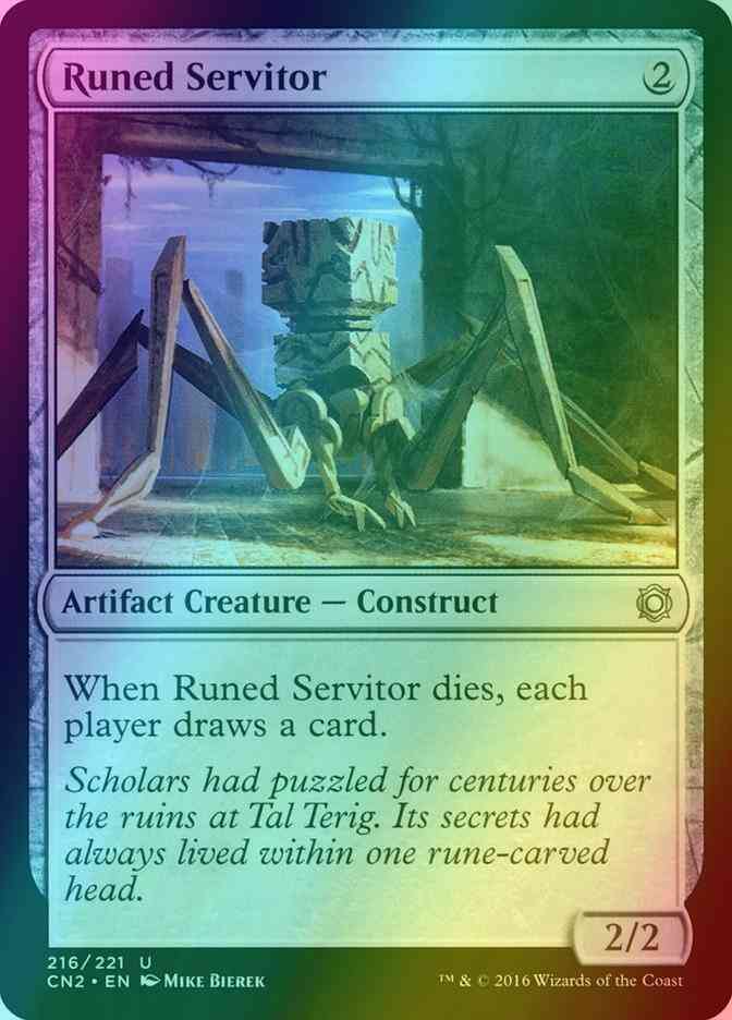 Runed Servitor [216] [Conspiracy Take The Crown] [Foil]