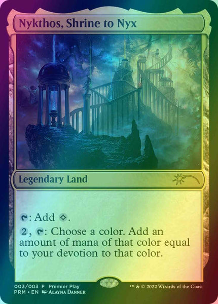 Nykthos, Shrine to Nyx [2022-3] [Pro Tour Promos] [Foil] – Face to