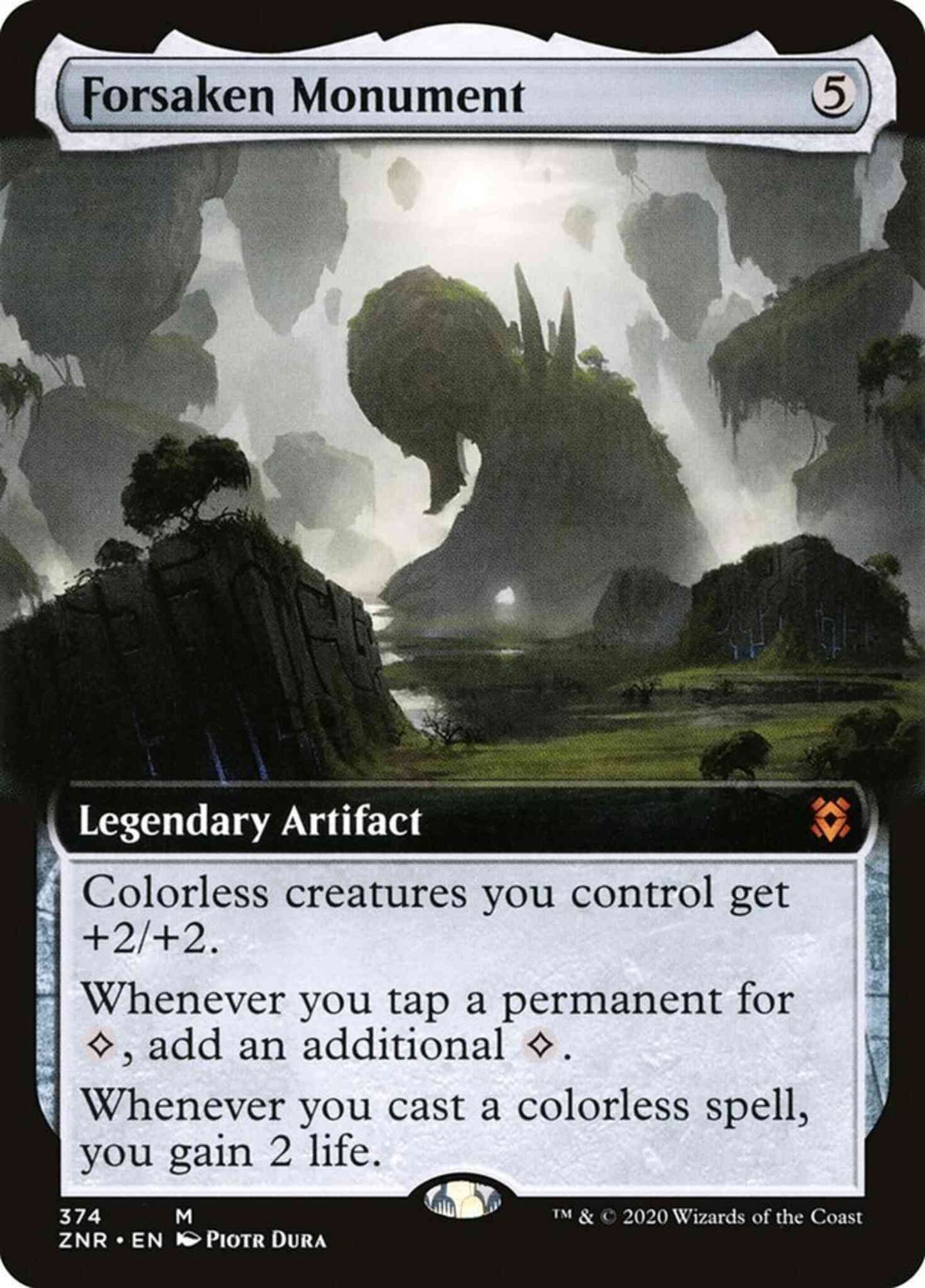 Forsaken Monument [374] [Extended Art] [Zendikar Rising] [Non-Foil]