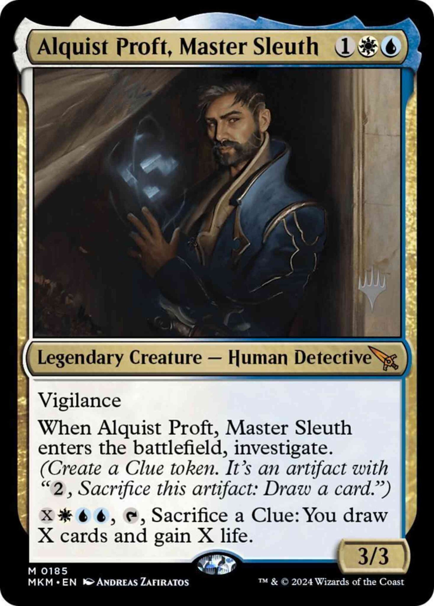 Alquist Proft, Master Sleuth [185p] [Promo Pack] [Murders at Karlov Manor: Promos] [Non-Foil]