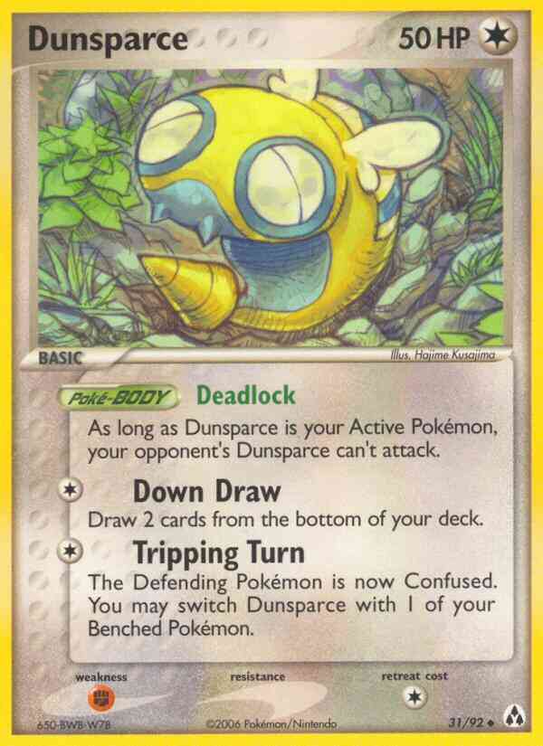 Dunsparce - 31/92 - Uncommon [ex12-31] [Non-Holo]