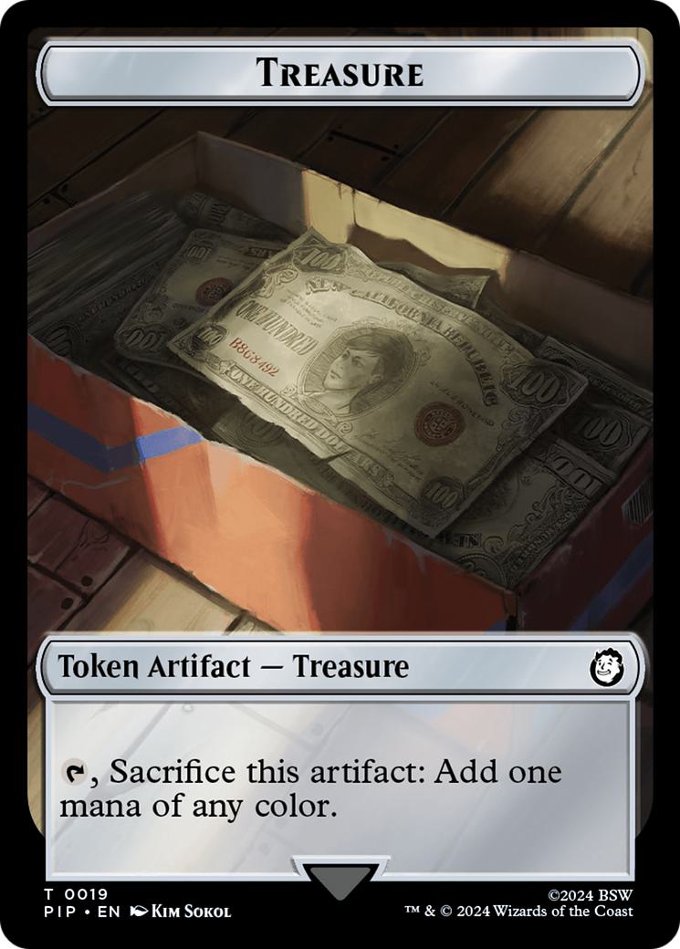 Robot Token (16) // Treasure Token (19) [Fallout: Tokens] [Non-Foil]