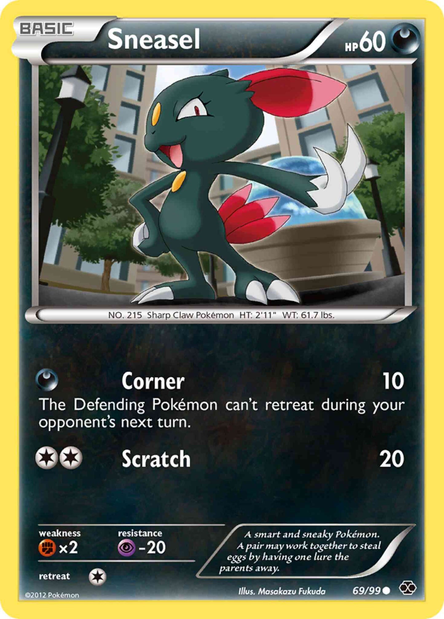 Sneasel - 69/99 - Common [bw4-69] [Reverse Holo]