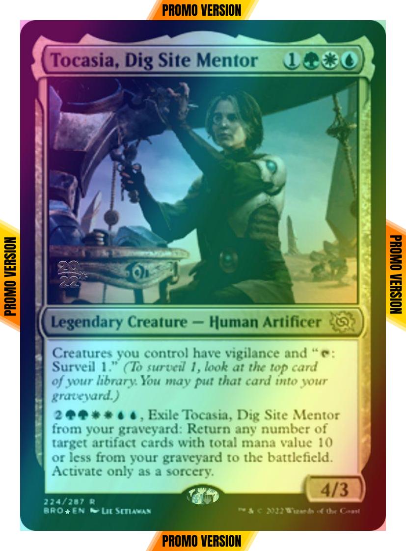 Tocasia, Dig Site Mentor [224s] [Prerelease] [The Brothers' War: Promos] [Foil]