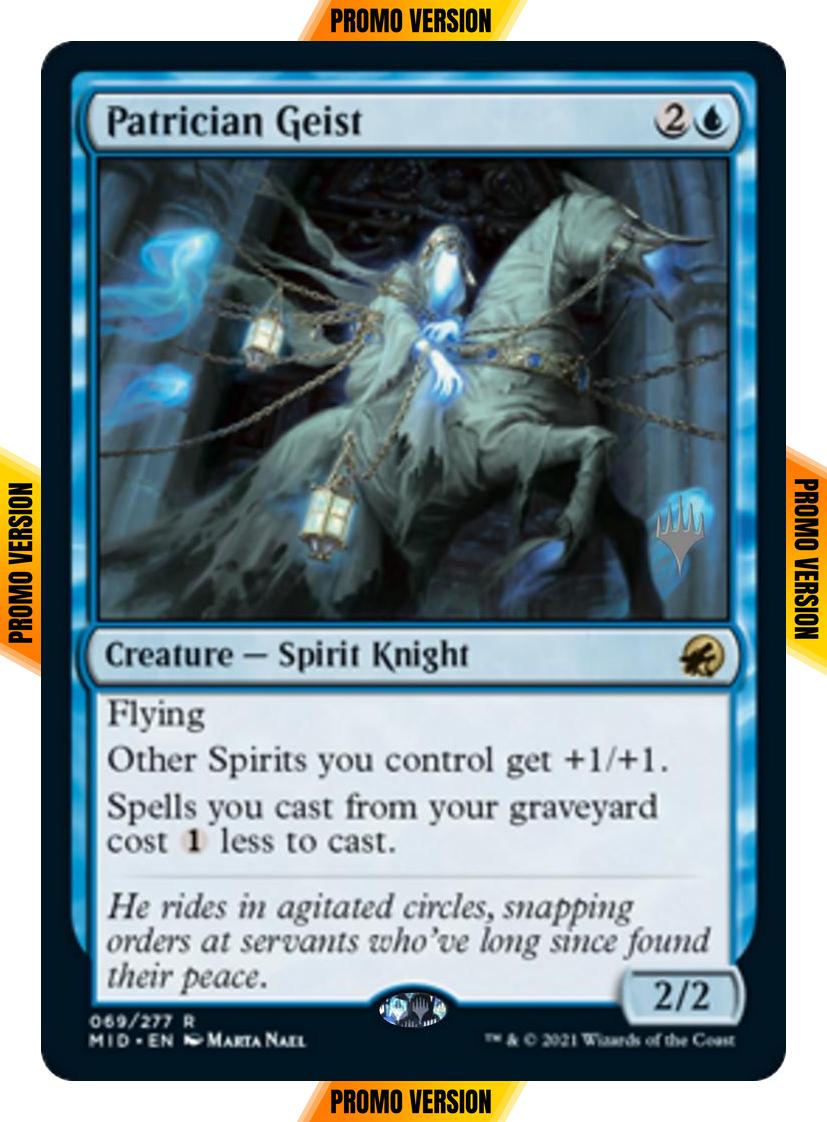 Patrician Geist [Promo Pack] [69p] [Innistrad: Midnight Hunt Promos] [Non-Foil]