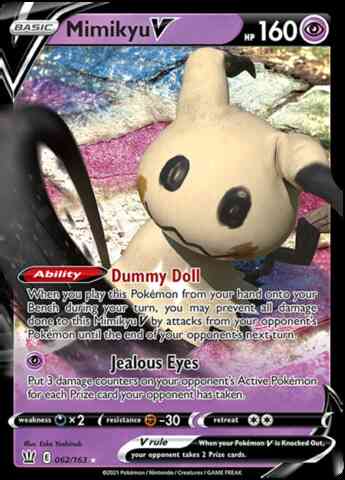 Mimikyu V - 062/163 - Rare Holo V [swsh5-062] [Ultra]