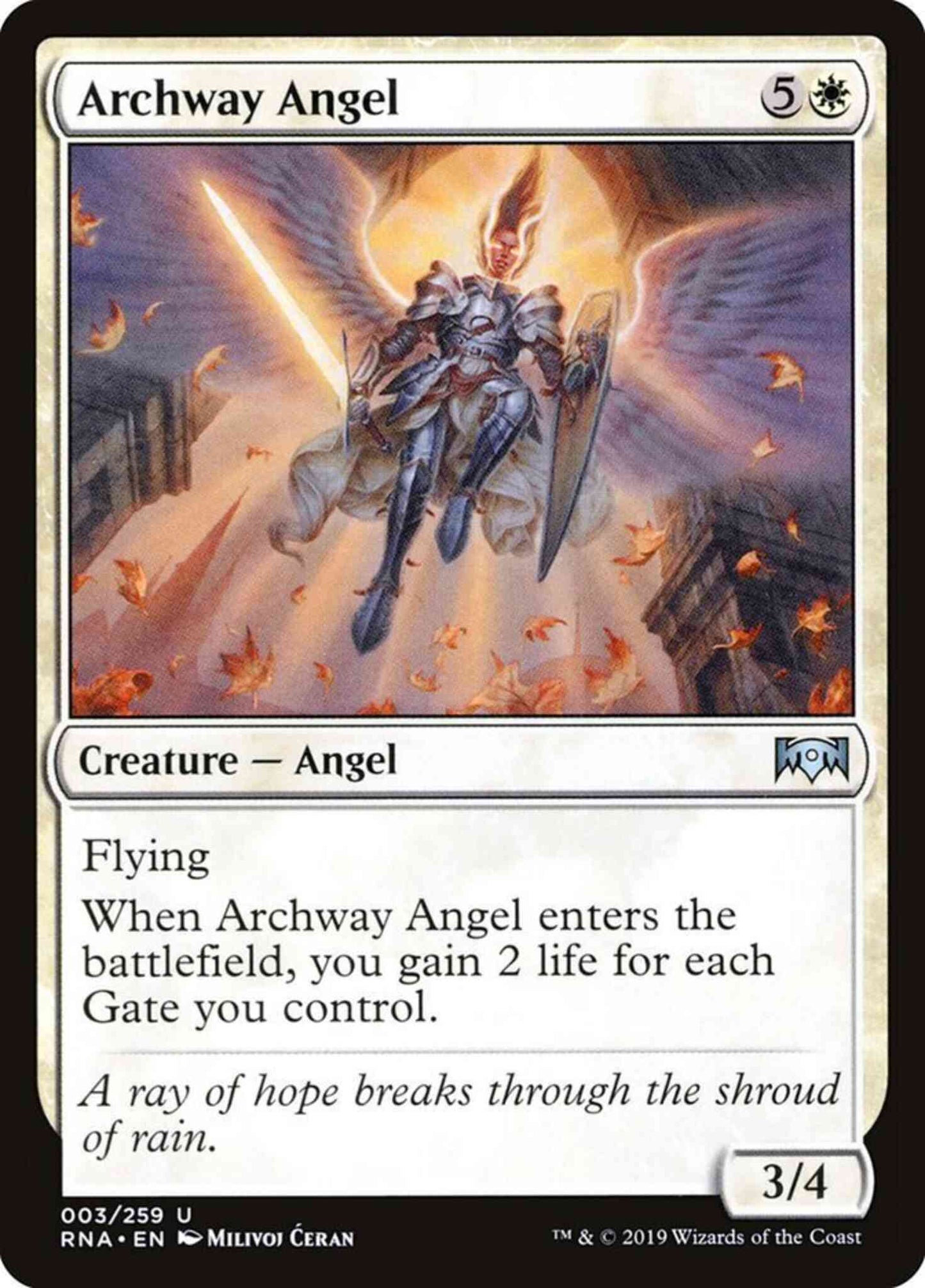 Archway Angel [3] [Ravnica Allegiance] [Non-Foil]