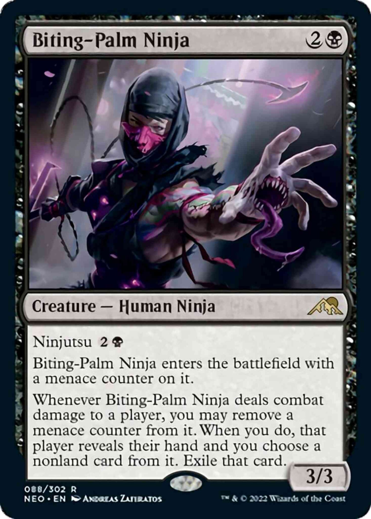 Biting-Palm Ninja [88] [Kamigawa: Neon Dynasty] [Non-Foil]
