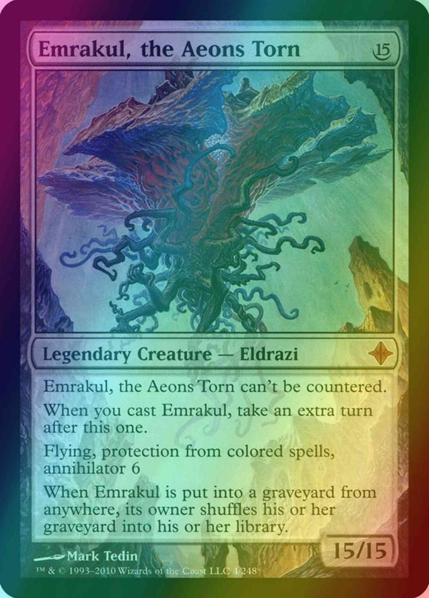 Emrakul, the Aeons Torn [4] [Rise Of The Eldrazi] [Foil]