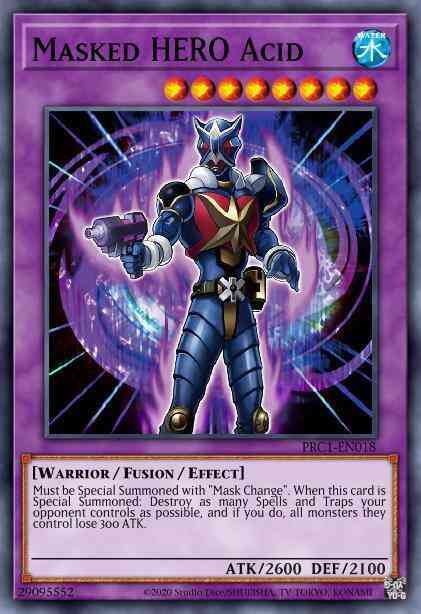 Masked HERO Acid - PRC1-EN018 - Secret Rare - 1st Edition