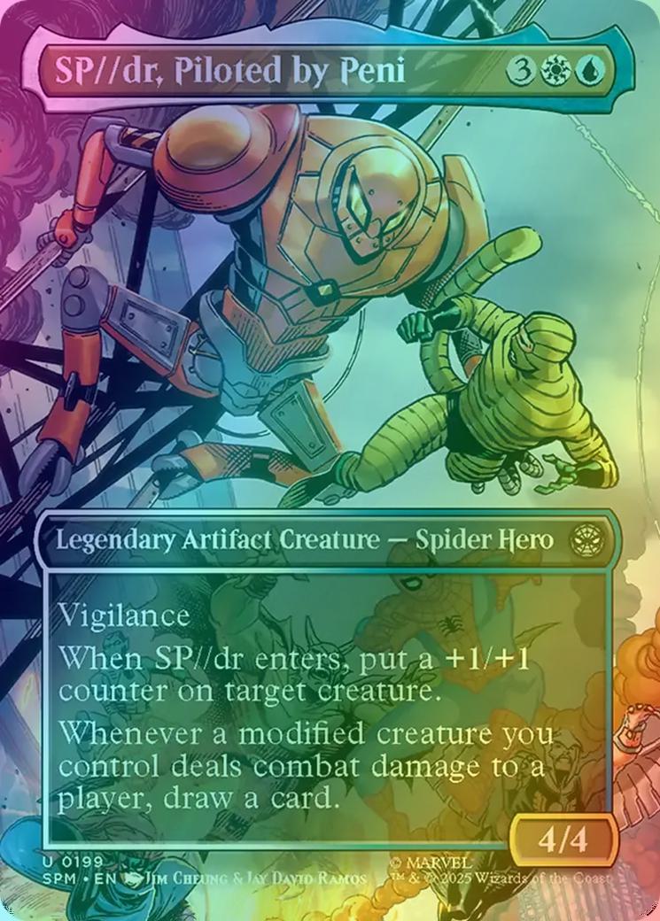 SP//dr, Piloted by Peni [199] [Borderless] [Scene] [Marvel's Spider-Man] [Foil]
