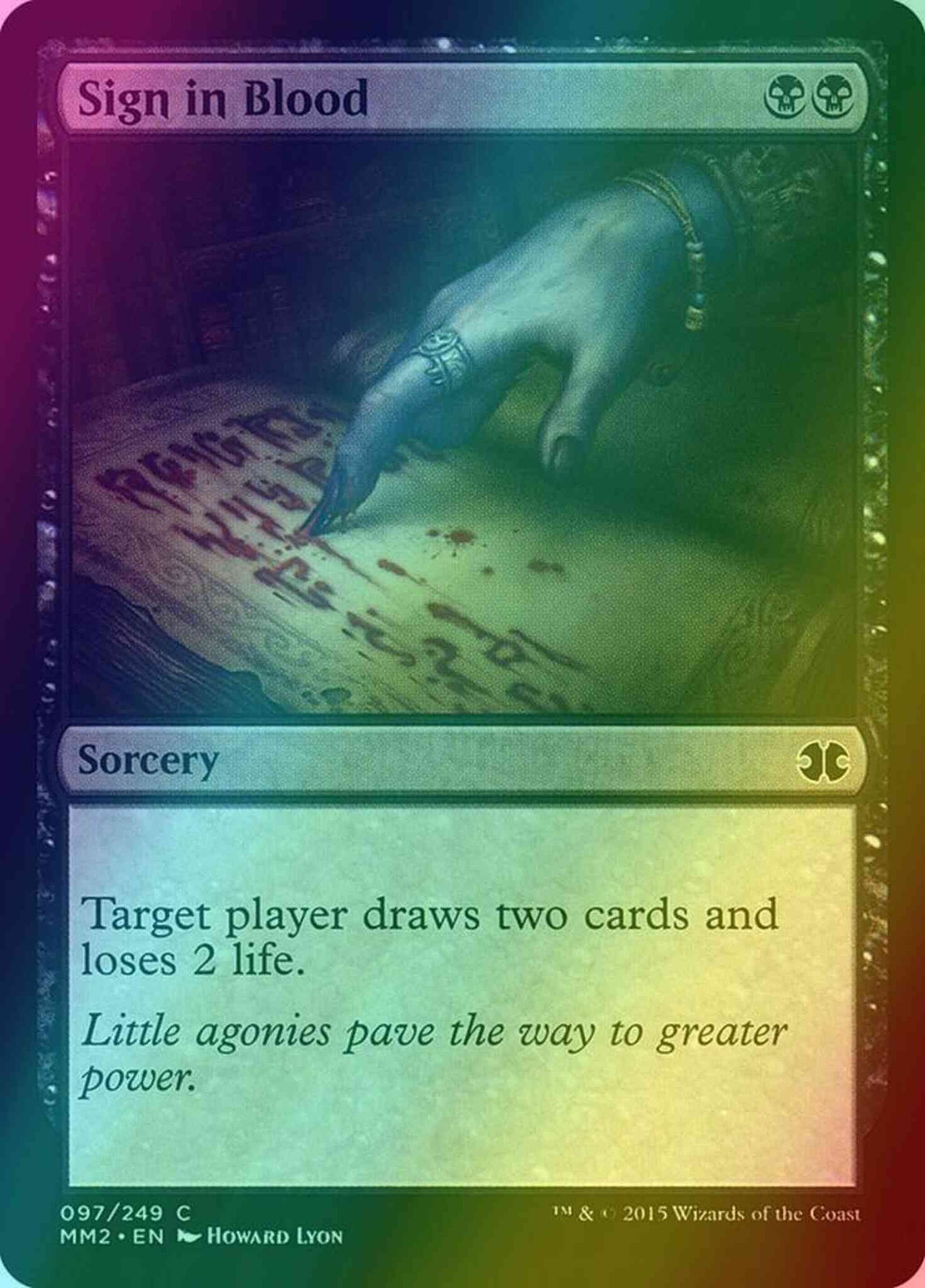 Sign in Blood [97] [Modern Masters 2015] [Foil]