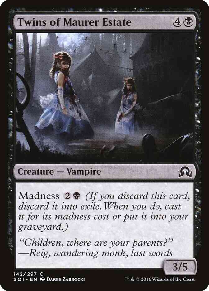 Twins of Maurer Estate [142] [Shadows over Innistrad] [Non-Foil]
