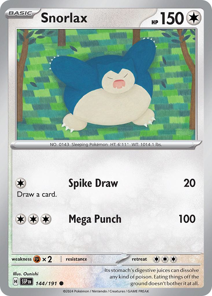 Snorlax - 144/191 - Common [sv08-144] [Non-Holo]