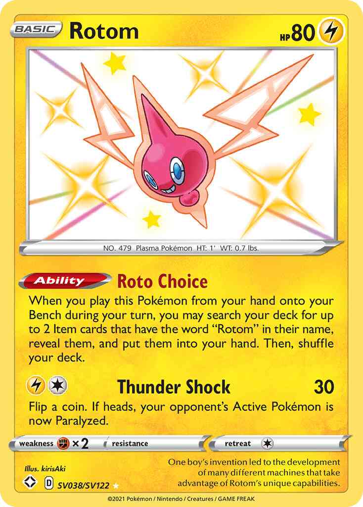 Rotom - SV038/SV122 - Rare Shiny [swsh45sv-SV038] [Holo]